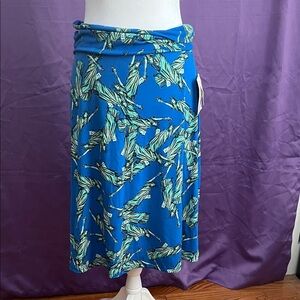 LuLaRoe Azure Skirt with Statue of Liberty Print